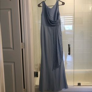 Light blue gown